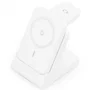 AISENS Cargador Inalámbrico 4 en 1 con Power Bank 5000mAh, Blanco